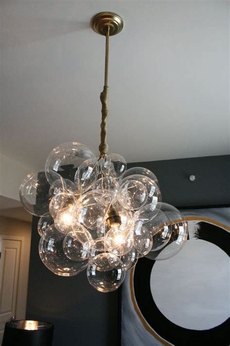 Glass Bubble Chandelier Large Floating Glass Bubble Chandelier L U