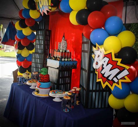 Superheroes Birthday Party Ideas Photo 1 Of 15 Catch My Party