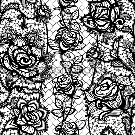 Абстрактный бесшовный кружевной образец с цветочными розами — стоковая