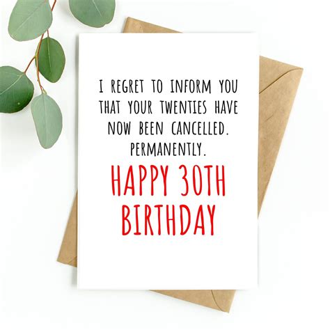 Th Birthday Card Funny Th Birthday Card For Her Or Him Th Birthday Card For Woman Th