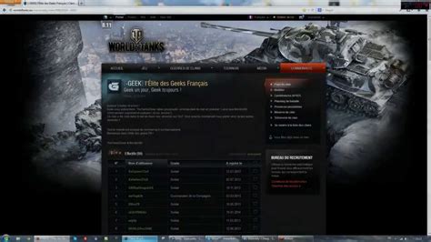 Annonce Recrutement Guerre Des Clans World Of Tanks Fr [geek] Youtube