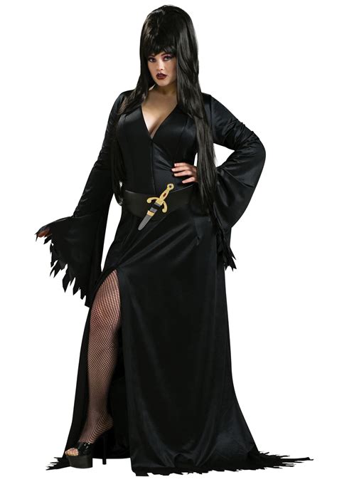Adult Plus Size Elvira Costume Ebay