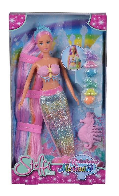 Topor Plată în Vogă Barbie Sirena Curcubeu Tremurând Actriţă Asasina