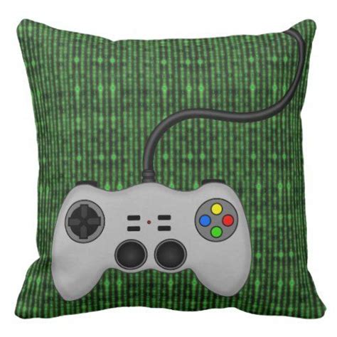 Cool Video Game Controller Vector In Grey Throw Pillow Zazzle Grey