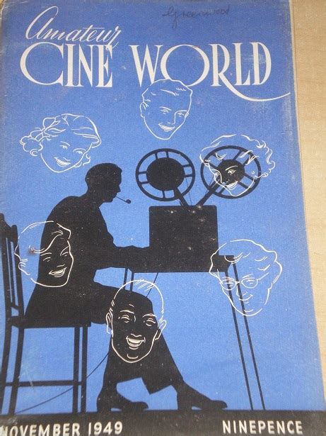 Tilleys Vintage Magazines Amateur Cine World Magazine November 1949 Issue For Sale Original