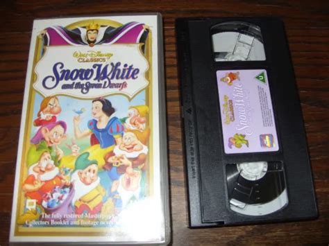 Walt Disney Vhs Video Tape Snow White And The Seven Dwarfs Digitally