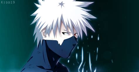 Boy White Hair Kakashi Hatake Anime Minimalist Naruto Wallpaper