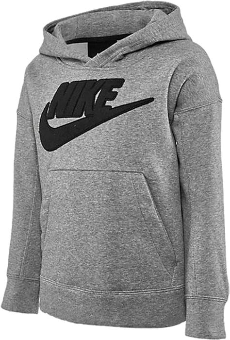 Nike Boys Sportswear Graphic Pullover Hoodie Carbon