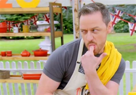 Celebrity Bake Off Cheeky James Mcavoy Excites Viewers With ‘stiff Peaks And Innuendo