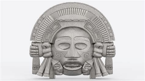 Aztec Face Mayan Face Wall Hanging 3d Model 3d Printable Cgtrader