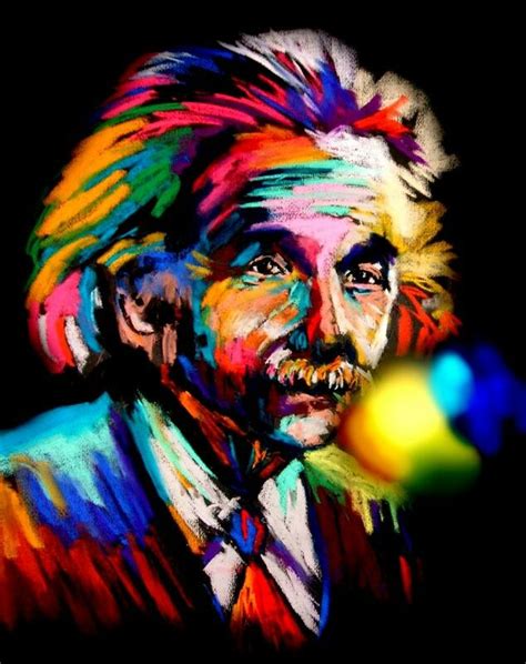 My Man Albert Einstein Colorful Artwork Artwork Art Techniques