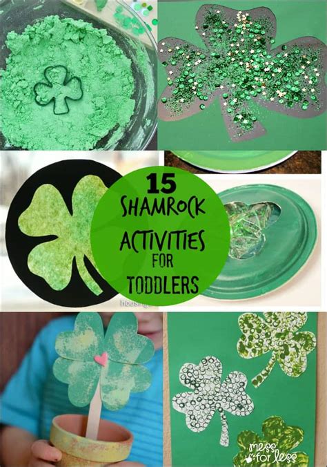 15 Shamrock Activities For Toddlers Mess For Less