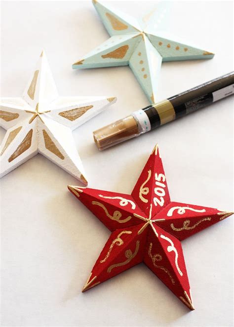 Diy Star Ornaments Christmas Craft Tutorial Darice Christmas