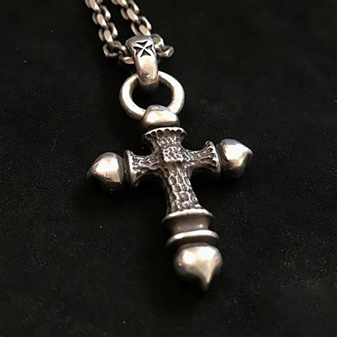 Christian Cross Meteorite Pendant Silver Cross Pendant Etsy