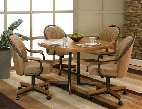 Casual Dining Chairs With Casters Stroll Around With