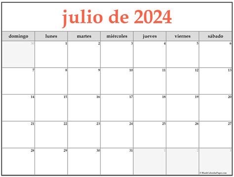 Julio De Calendario Gratis Calendario Julio
