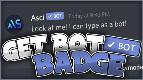 How To Get The Discord Bot Badge And Type As A Bot Discord Patched
