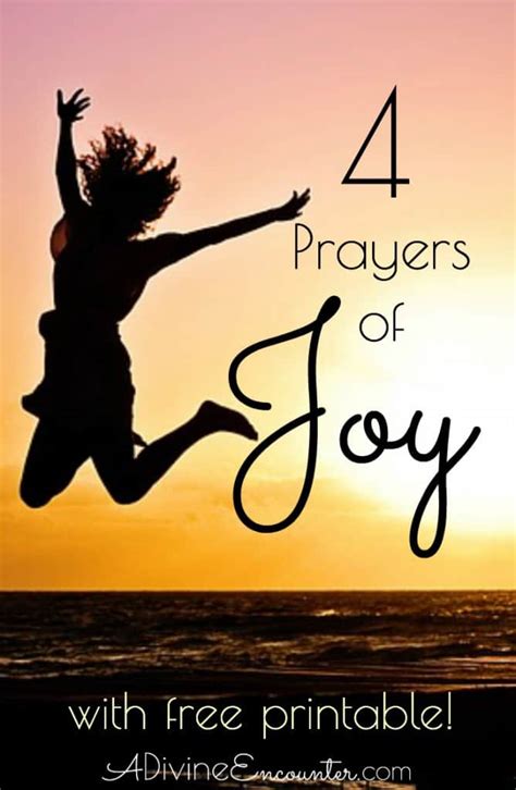 4 Prayers Of Joy