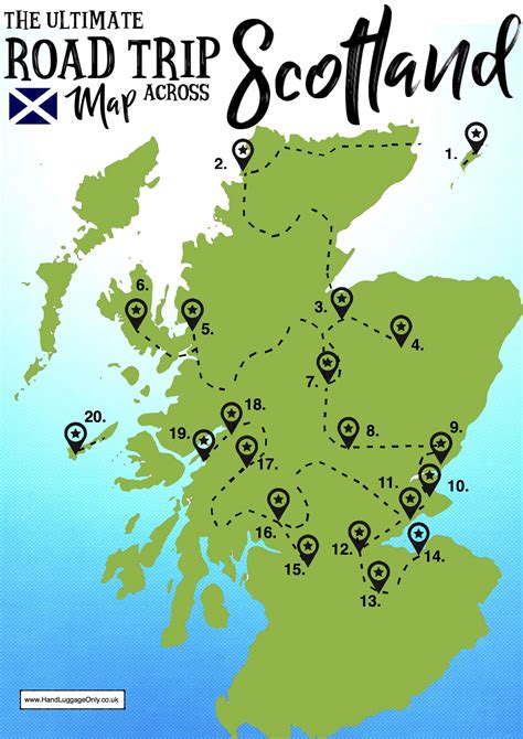 Deze roadtrip door schotland is jouw nieuwe route 66. Road Trip Map Of England And Scotland
