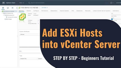 How To Add ESXi Host Into VCenter Server VMware Basics VMware Beginner S Tutorial YouTube