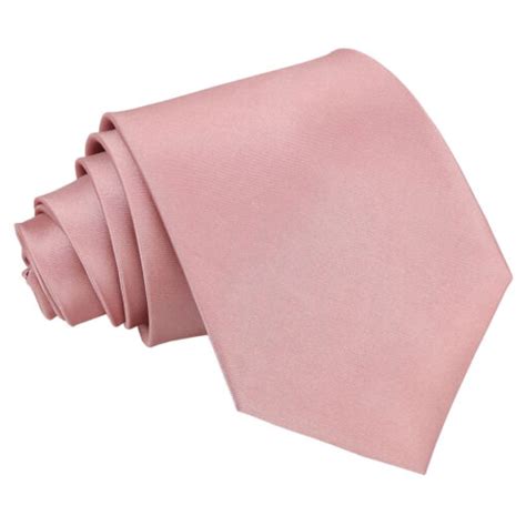 Dusty Pink Satin Extra Long Tie James Alexander