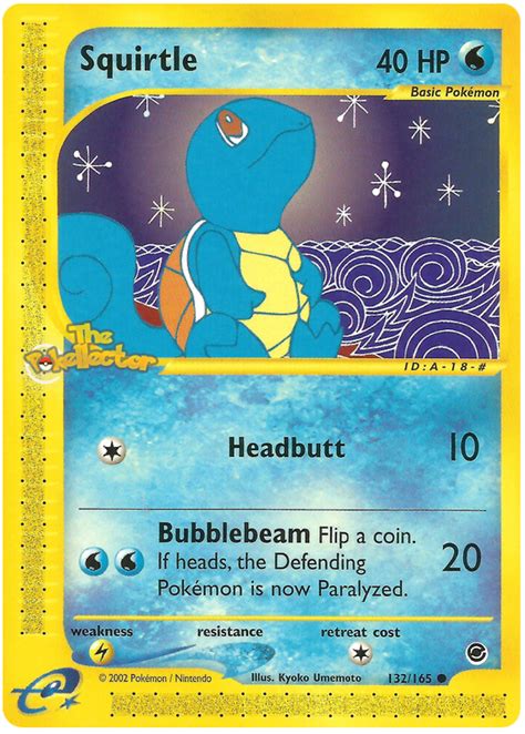 Jump to navigationjump to search. Squirtle - Expedition #132 Pokemon Card