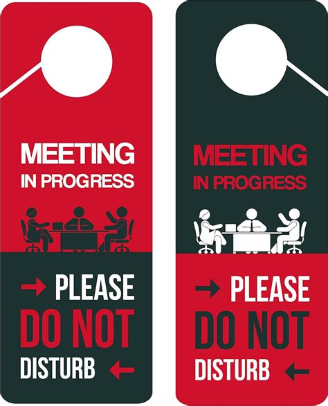 Buy Business Design Meeting In Progress Do Not Disturb Door Hanger