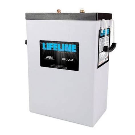 Lifeline 6v 400 Ah Deep Cycle Sealed Agm Battery Gpl L16t