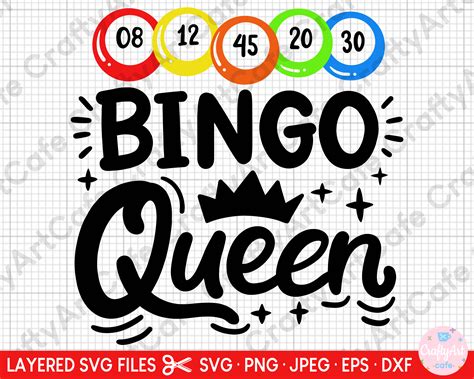 Bingo Svg Cut File Cricut Commercial Use Etsy