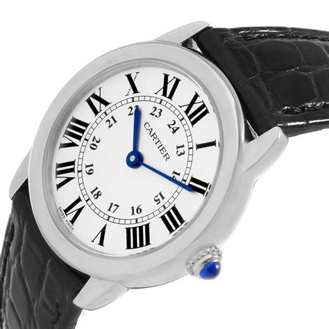 Cartier Ronde Solo Silver Dial Quarts Steel Ladies Watch W6700155 Swisswatchexpo