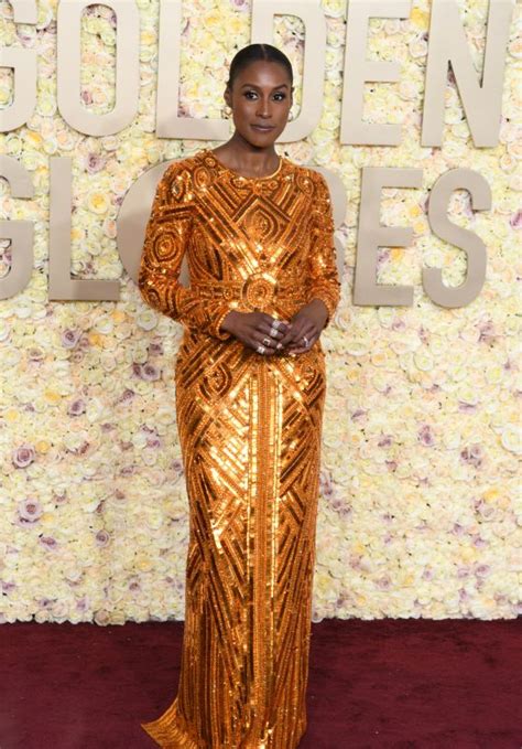 Issa Rae At Golden Globe Awards 2024 Celebmafia