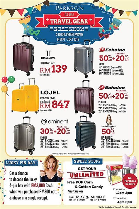 Ampang aeon big lot f1.02, jln tmn putra, tmn dagang permai 68000 ampang selangor. Parkson Travel Gear Roadshow at Petani Parade (24 ...