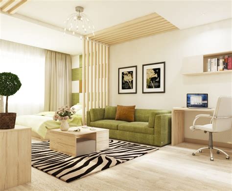 Living Room Interior Design Space Is Divided Into Two
