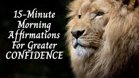 Minute Morning Affirmations To Build Your Confidence Youtube