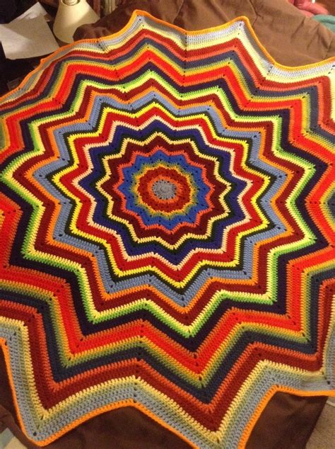 Round Ripple Crochet Afghan · A Star Knit Blanket · Yarncraft On Cut