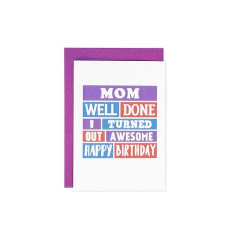 funny mom birthday card from daughter funny birthday card etsy uk funny mom birthday cards
