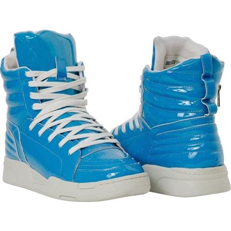 Paolo Iantorno Breakin Royal Blue Patent Leather High Top Sneakers