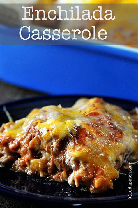 Covered with foil, baked for 30 min, added more garlic salt, salt, pepper & a bit of cayenne pepper, and the cheese, recovered and baked for 25 more min. Enchilada Casserole | Recipe | Casserole recipes, Leftover pork tenderloin and Sauces