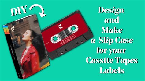 Diy Design And Make A Cassette Slip Case With Labels Templates