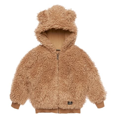 Rock Your Kid Caramel Sherpa Bear Hoodie Clothing Girl Girls