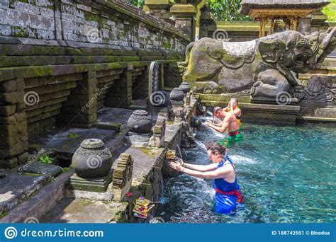 Pura Tirta Empul Temple On Bali Editorial Photo Image Of Holiday Hindu 188742551