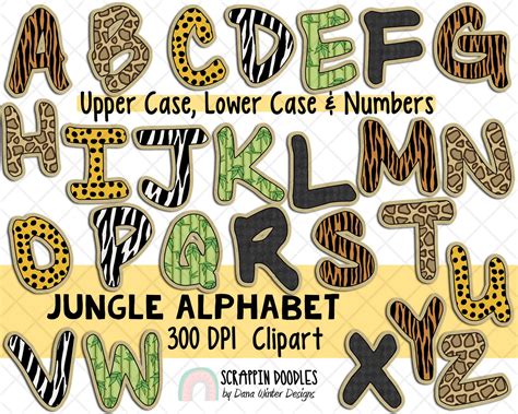 Free Printable Safari Alphabet Letters Caipm
