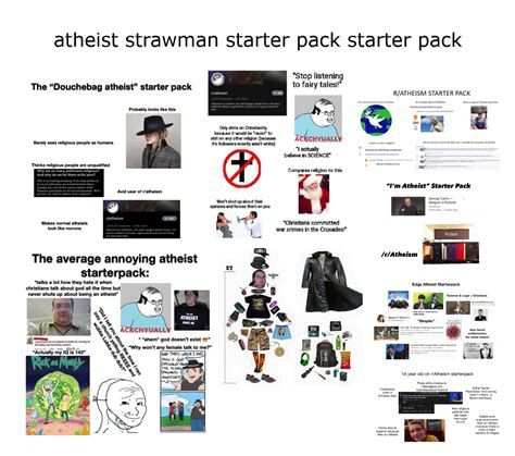 Atheist Strawman Starter Pack Starter Pack R Starterpacks