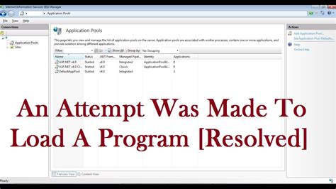 Could Not Load File Or Assembly An Attempt Was Made To Load A Program With An Incorrect Format
