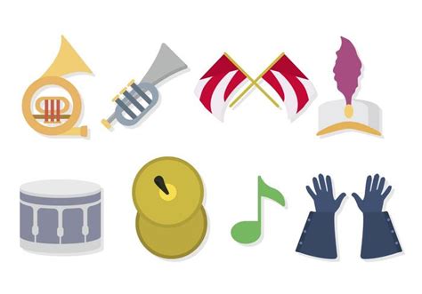 Download Vector Marching Band Icons Set Vectorpicker