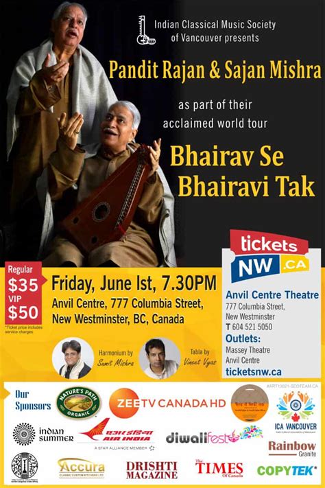 Rajan mishra & sajan mishra. Rajan & Sajan Mishra Live Concert in Vancouver | India ...