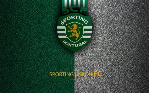 Seleções de portugal, oeiras (oeiras, portugal). Download wallpapers Sporting Lisbon FC, 4K, leather ...