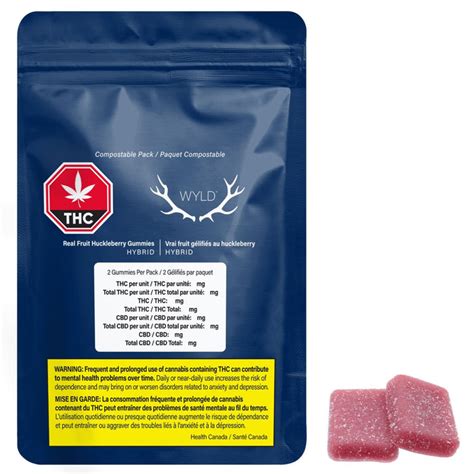Wyld Real Fruit Huckleberry Gummies — Delta 9 Cannabis