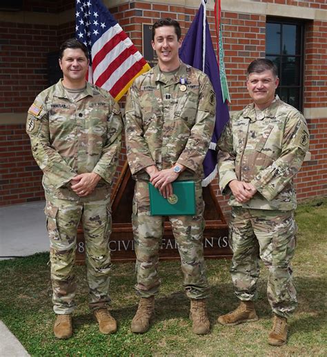 cpt daniel donohue 98th civil affairs battalion so a receives the soldier s medal for