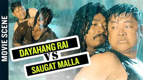dayahang rai vs saugat malla nepali movie action scene loot 2 youtube